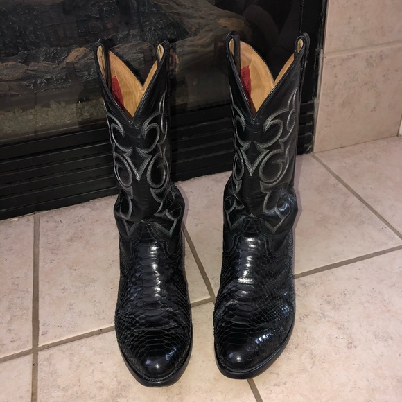 Men Python Boots - Picture 2 of 6